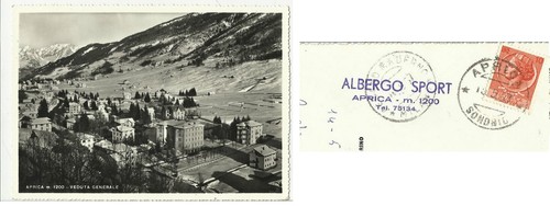Vecchia cartolina aprica - cartolina,