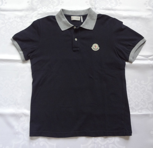 Boy moncler navy - navy, ribbed