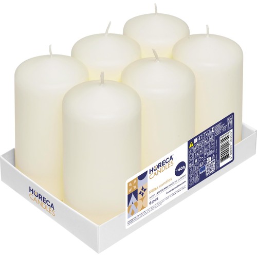 Candele colonna avorio - -,
