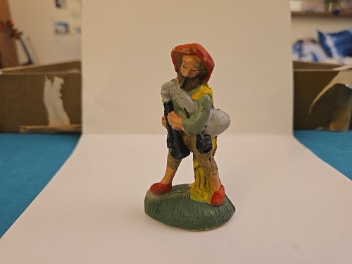 Personaggio presepe vintage - presepe,