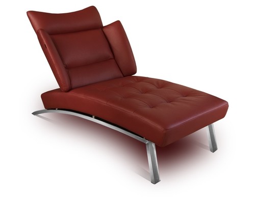 Chaise longue daybed pelle - chaise,
