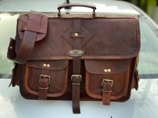 Borsa marrone in pelle da uomo