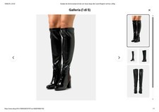 Scarpe da donna scarpa stivale con tacco largo alto Laura Biagiotti vernice