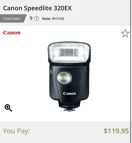 Canon speedlite 320ex flash - canon,