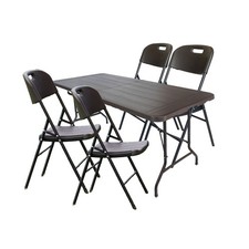 Set Birreria Testo Scorrevole Attrezzatura Giardino Mobili da Sedie & Tavolo