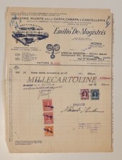 EMILIO DE MAGISTRIS CARTA CANAPA E CANCELLERIA ROMA - Carta Intestata 1950