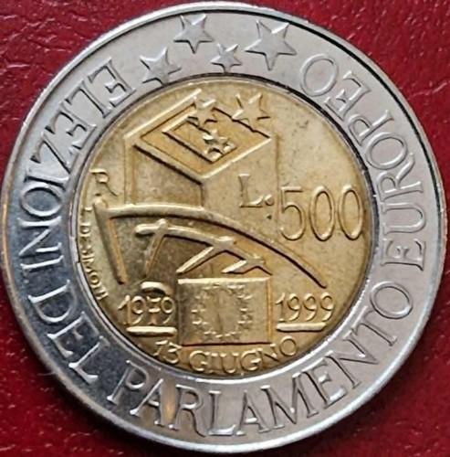 Italia 500 lire - lire, del