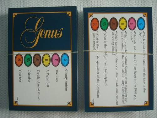 Trivial pursuit genus - genus, edizione