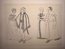 Costume da donna antico moda