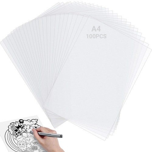 Carta lucido 100 fogli - carta, lucido,100