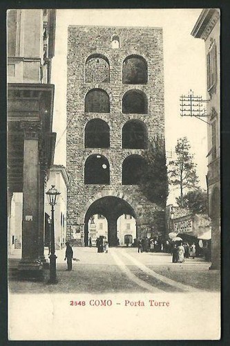 Como porta torre cartolina - como,