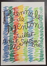 Man Ray, manifesto Biennale di Menton, 1970