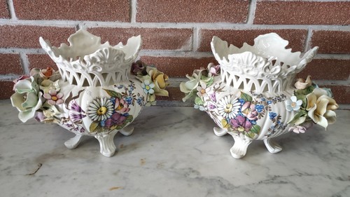 Coppia vasi ceramica dipinta - coppia, a