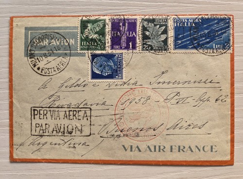 Busta regno posta aerea 1934 - regno,