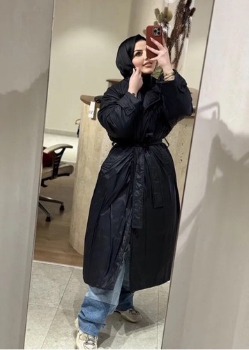 Zara puffer coat - zara, lungo