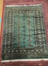 Tappeto di lana verde Bokhara