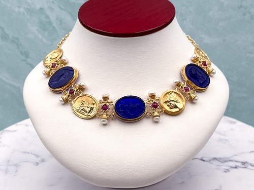 Collana con cammeo - , veneziano