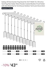 Confezione da 10 Bandiera da