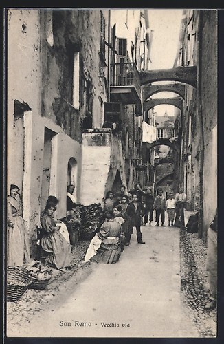 Cartolina sanremo vecchia - sanremo,,