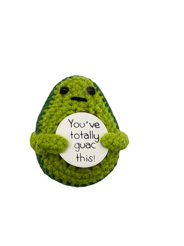 Bambola avocado all uncinetto - bambola, all'uncinetto