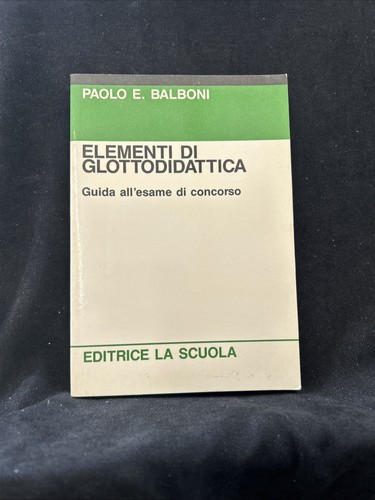 Balboni paolo elementi di - e,