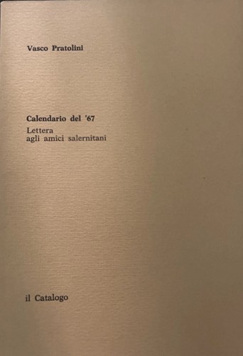 Pratolini vasco calendario - pratolini, vasco-