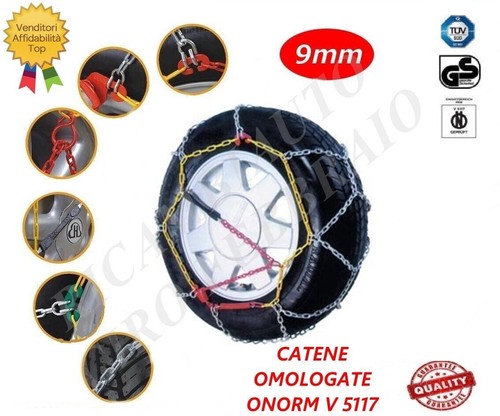 Catene neve 9mm omologate - catene,