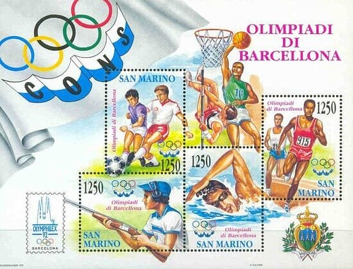 San marino 1992 olimpiadi - 1992, di