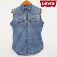  LEVIS SMANICATO GILET VINTAGE JEANS FOR WOMAN taglia S  Giacca Camicia donna