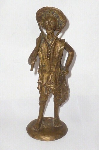 Alte figura bronzo africana - figura, in