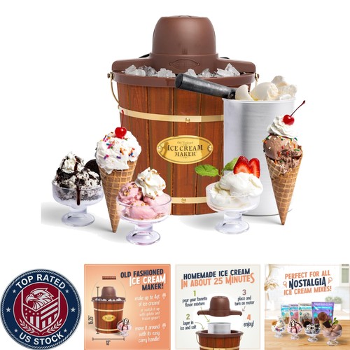 Gelatiera stile vintage - gelatiera, –