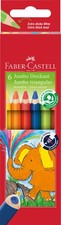 FABER-CASTELL Matite di Colore Triangolare Jumbo, custodia 6 95FS