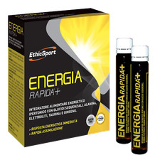 EthicSport ENERGIA RAPIDA+ 10 flaconi 25ml Integratore energetico Ethic Sport