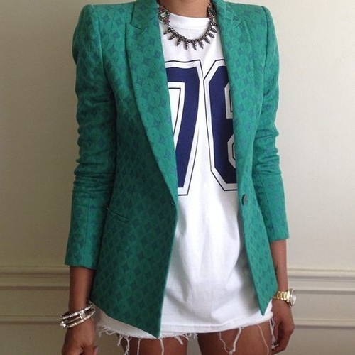 Giacca blazer jacquard zara - giacca,
