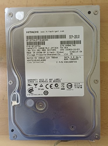 Hdd 160 sata - gb,
