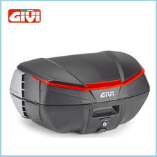 GIVI V49N AIR VALIGIA CON CATADIOTTRO ROSSO E QUATTRO COVER NERE VERNICIABILI