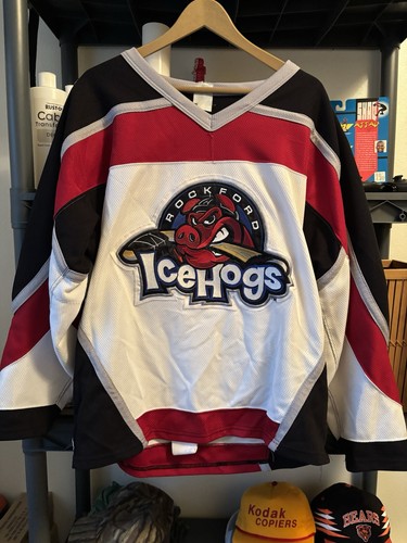 Maglia bianca rockford icehogs - maglia,