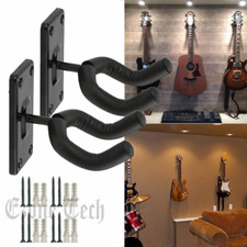 2 Pezzi Appendiabiti Chitarra Rack Regolabile Strumento Display Supporto a Parete Gancio US