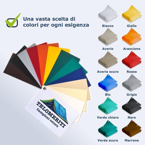 Telo pvc 650 occhiellato - pvc, gr/mq