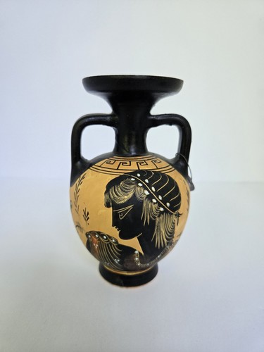 Vaso ceramica vintage dipinto