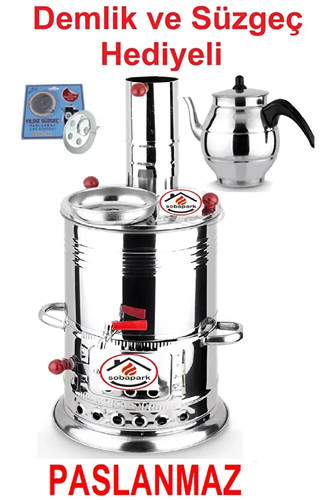 Samovar uso legno carbone - samovar,