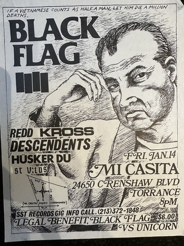 Volantino punk bandiera - volantino,