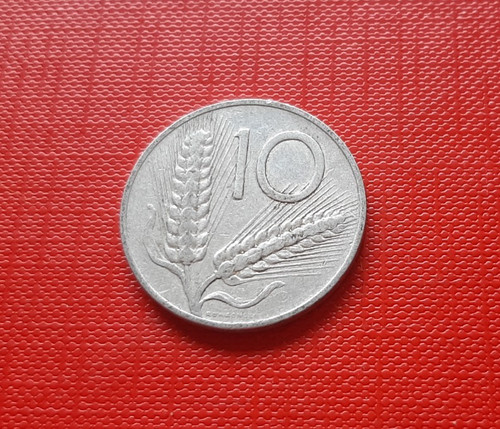 Moneta italia lire - italia,, 10