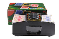 MESCOLATORE CARTE  POKER  GIOCO DAL NEGRO AUTOMATICO  A BATTERIA