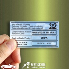 1 Adesivo etichetta Alfa