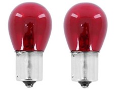 2 LAMPADINE  ROSSE 12V 21W