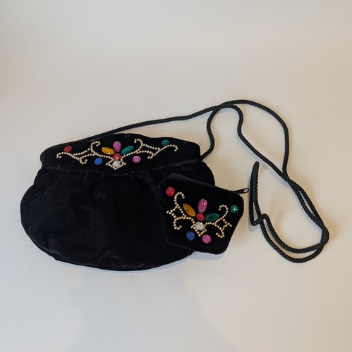 Borsa sera velluto - velluto, nero