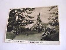 Torino - Monumento al Traforo del Frejus e giardini Piazza Statuto sp f. g. 1940