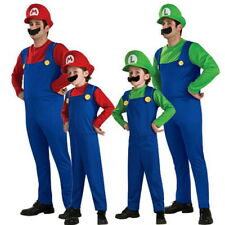 GIA' IN ITALIA COSTUME TUTA COSPLAY SUPER MARIO LUIGI BROS ADULTO O BAMBINO