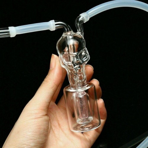 Mini teschio vetro bong - , fumo